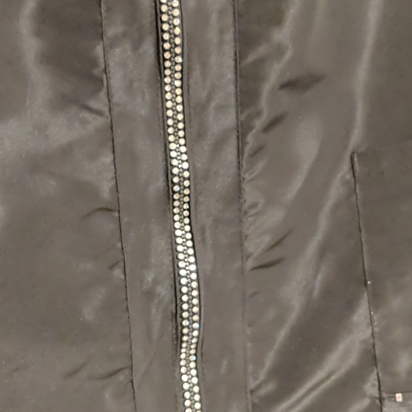 *SOLD*Betty Dain Stylist Glitz Black Vest Full Zip - Picture 3 of 7